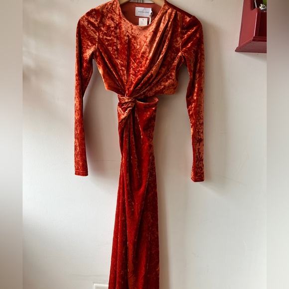 Significant Other Astrid Maxi Dress in Burnt Orange NWT 4 - Picture 6 of 9